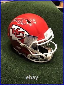 Kansas City Chiefs Christian Okayed Signed Full Size Helmet Authentic
