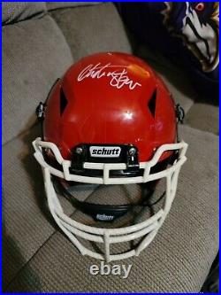 Kansas City Chiefs Christian Okoye Signed Autographed Full Size Authentic Helmet