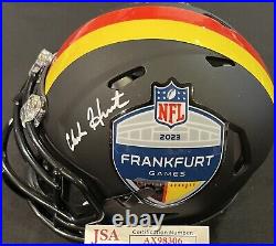 Kansas City Chiefs Clark Hunt Signed Germany Mini Helmet JSA Certified Owner