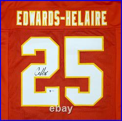 Kansas City Chiefs Clyde Edwards-Helaire Autographed Red Jersey Beckett BAS Stoc