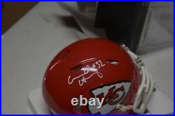 Kansas City Chiefs Creed Humphrey Red Autographed Mini Helment Jsa Cert