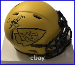 Kansas City Chiefs Creed Humphrey Signed Rave Mini Helmet JSA Certified