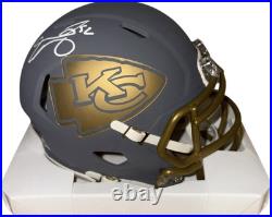 Kansas City Chiefs Creed Humphrey Signed Slate Mini Helmet Beckett Certified