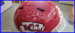 Kansas City Chiefs Derrick Johnson AUTOGRAPHED Becket Certified Rep Helmet
