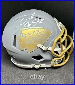 Kansas City Chiefs Derrick Johnson Signed NFL Helmet Jsa Coa Authentic Autograph