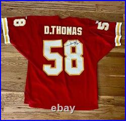 Kansas City Chiefs Derrick Thomas Signed Jersey Jsa Coa Authentic Autograph NFL