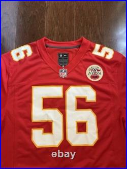 Kansas City Chiefs George Karlaftis #56 NFL Football Home Red Jersey Signed