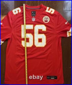 Kansas City Chiefs George Karlaftis #56 NFL Football Home Red Jersey Signed