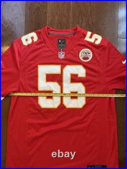 Kansas City Chiefs George Karlaftis #56 NFL Football Home Red Jersey Signed