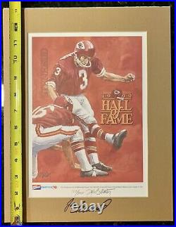 Kansas City Chiefs Hall Of Fame 1992 Jan Stenerud 2x Print Signed Auto 107/250