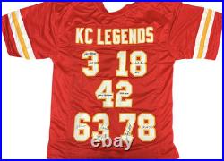 Kansas City Chiefs Hall Of Famers Signed Custom Jersey JSA Certified Lanier