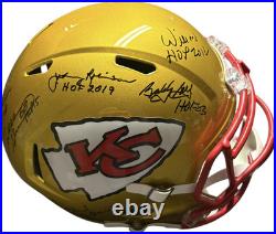 Kansas City Chiefs Hall Of Famers Signed Fullsize Helmet JSA Certified Lanier