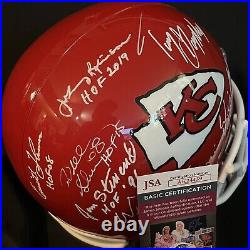 Kansas City Chiefs Hall Of Famers Signed Fullsize Helmet JSA Tony Gonzalez