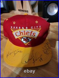 Kansas City Chiefs Hat Signed Derrick Thomas #58, Neil Smith, Nick Lowery