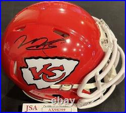 Kansas City Chiefs Hollywood Brown Signed Speed Mini Helmet JSA Certified