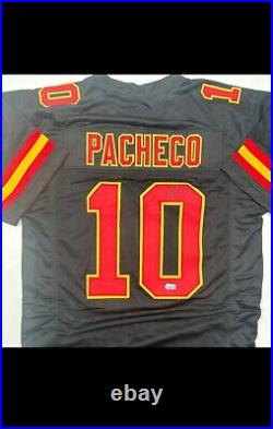 Kansas City Chiefs Isiah Pacheco Signed Jersey Beckett Authentication Black