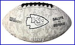 Kansas City Chiefs Isiah Pacheco Signed Salute To Service Football Beckett