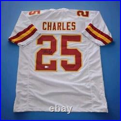 Kansas City Chiefs Jamaal Charles Signed White Pro Style Jersey. Beckett Auth