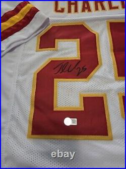 Kansas City Chiefs Jamaal Charles Signed White Pro Style Jersey. Beckett Auth