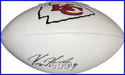 Kansas City Chiefs Kareem Hunt Signed Logo Football JSA Certified
