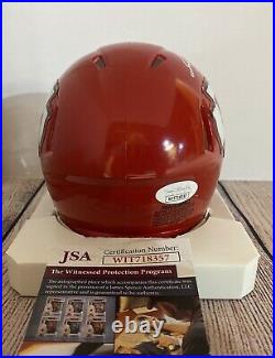 Kansas City Chiefs L'jarius Sneed Signed Mini Helmet Jsa Coa