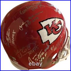 Kansas City Chiefs Legends Signed Fullsize Helmet Beckett Certified