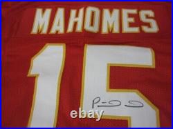 Kansas City Chiefs Patrick Mahomes Autographed #15 Red Jersey Coa