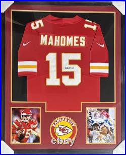 Kansas City Chiefs Patrick Mahomes Framed Signed Red Nike Jersey With JSA LOA