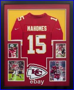 Kansas City Chiefs Patrick Mahomes Signed Autographed Jersey Framed Beckett BAS