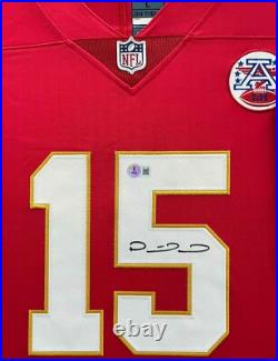 Kansas City Chiefs Patrick Mahomes Signed Autographed Jersey Framed Beckett BAS