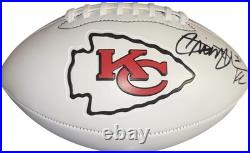 Kansas City Chiefs Priest Holmes Signed Logo Football JSA Certified Longhorns