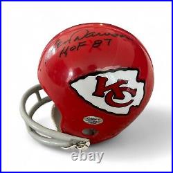 Kansas City Chiefs RARE Autograph Signed Mini Helmet Len Dawson Bobby Bell COA
