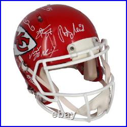 Kansas City Chiefs SB 57 Team Signed Helmet Mahomes, Kelce, Reid + 23 Beckett