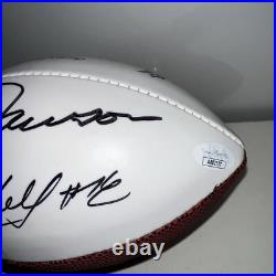 Kansas City Chiefs Signed Football LOT Cards Mahomes Kelce Mini Helmet
