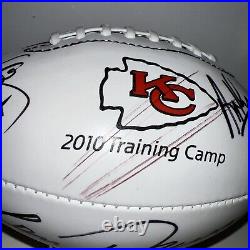 Kansas City Chiefs Signed Football LOT Cards Mahomes Kelce Mini Helmet