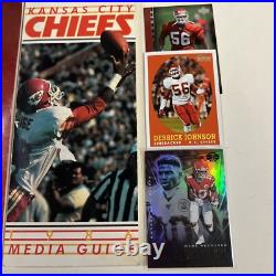 Kansas City Chiefs Signed Football LOT Cards Mahomes Kelce Mini Helmet