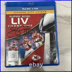 Kansas City Chiefs Signed Super Bowl LIV BLU RAY DVD