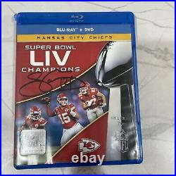 Kansas City Chiefs Signed Super Bowl LIV BLU RAY DVD