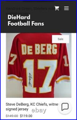 Kansas City Chiefs Steve DeBerg #17 Autograph Signed Jersey JSA