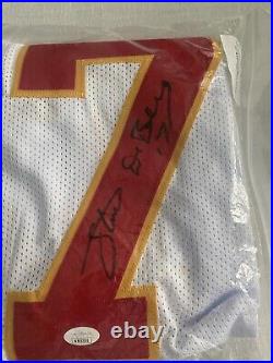 Kansas City Chiefs Steve DeBerg White Signed Jersey JSA Authentication