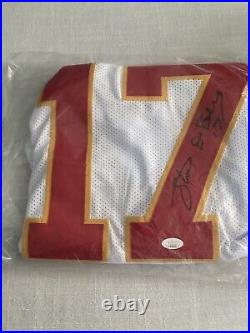 Kansas City Chiefs Steve DeBerg White Signed Jersey JSA Authentication