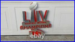 Kansas City Chiefs Super Bowl LIV Custom Metal Sign