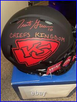 Kansas City Chiefs Trent Green Speed Authentic Signed Helmet Withinscription