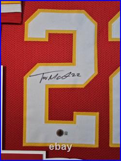 Kansas City Chiefs Trent Mcduffie Signed Framed Custom Red Jersey Beckett Coa