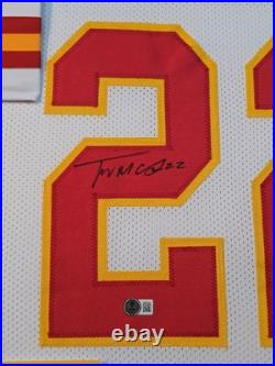 Kansas City Chiefs Trent Mcduffie Signed Framed Custom White Jersey Beckett Coa