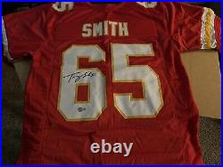 Kansas City Chiefs Trey Smith Autographed Red Jersey Beckett Cert