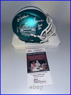 Kansas City Chiefs Willie Lanier Signed Hall Of Fame Mini Helmet JSA Certified