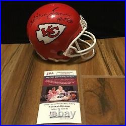 Kansas City Chiefs Willie Lanier Signed Mini Helmet Jsa Coa Super Bowl Rare Hof