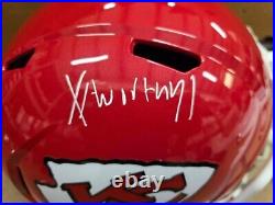Kansas City Chiefs XAVIER WORTHY Signed Autograph Auto Full Size Speed Helmet