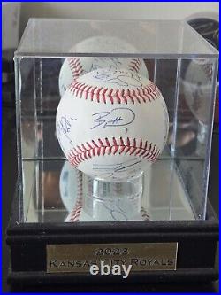 Kansas City Royals 2023 Team Signed Baseball Bobby Witt Jr, Salvador Perez, etc